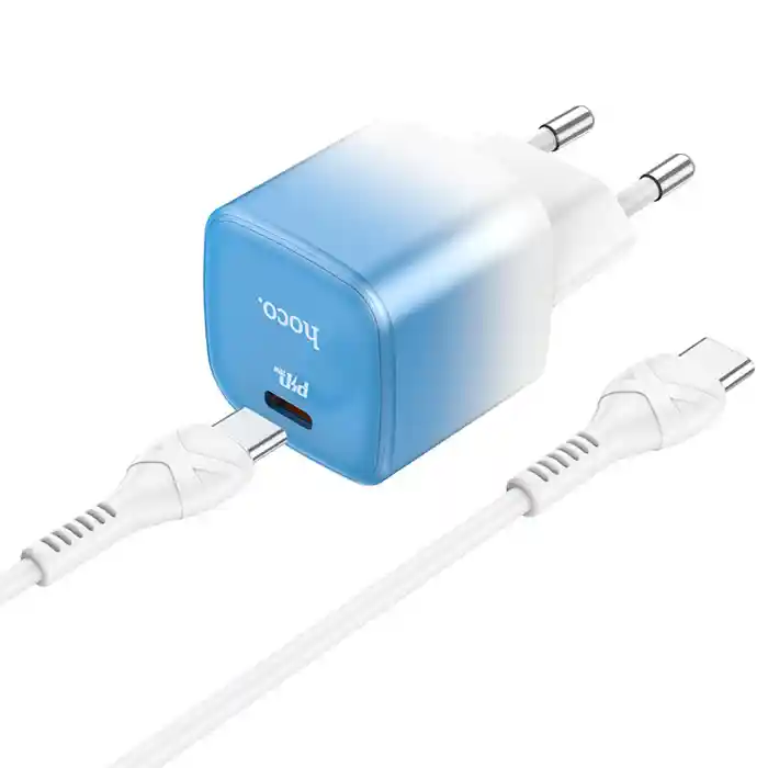 Hoco C101A Charger Adapter with Type C to Type C Cable